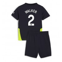 Dječji Nogometni Dres Manchester City Kyle Walker #2 Gostujuci 2024-25 Kratak Rukav (+ Kratke hlače)